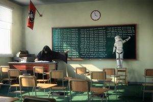 Sith, Clone Trooper, Classroom, Clocks, Star Wars, Humor
