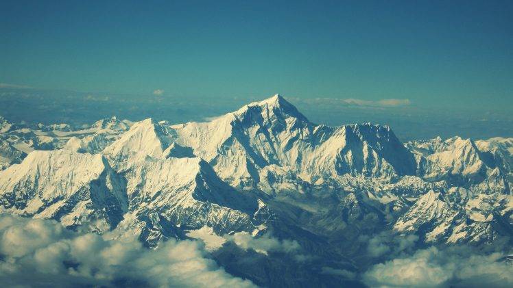 winter, Mountain, Sky, Clouds, Landscape, Snow, Cold, Himalayas, Nepal HD Wallpaper Desktop Background