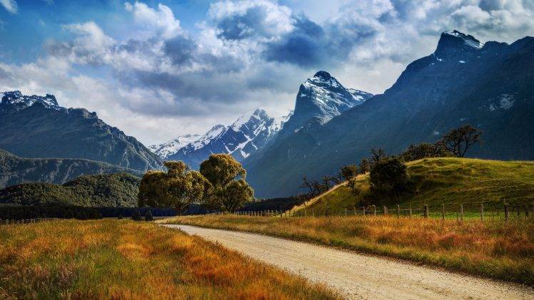 nature, Landscape, Mountain, Path, Clouds HD Wallpaper Desktop Background