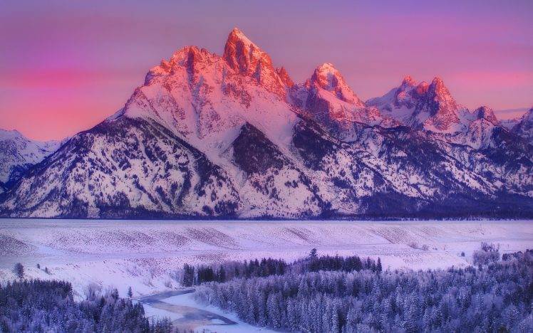 mountain, Winter, Landscape HD Wallpaper Desktop Background