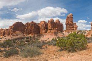 desert, Rock Formation, Landscape, Multiple Display, Panoramas, Arches National Park, Utah