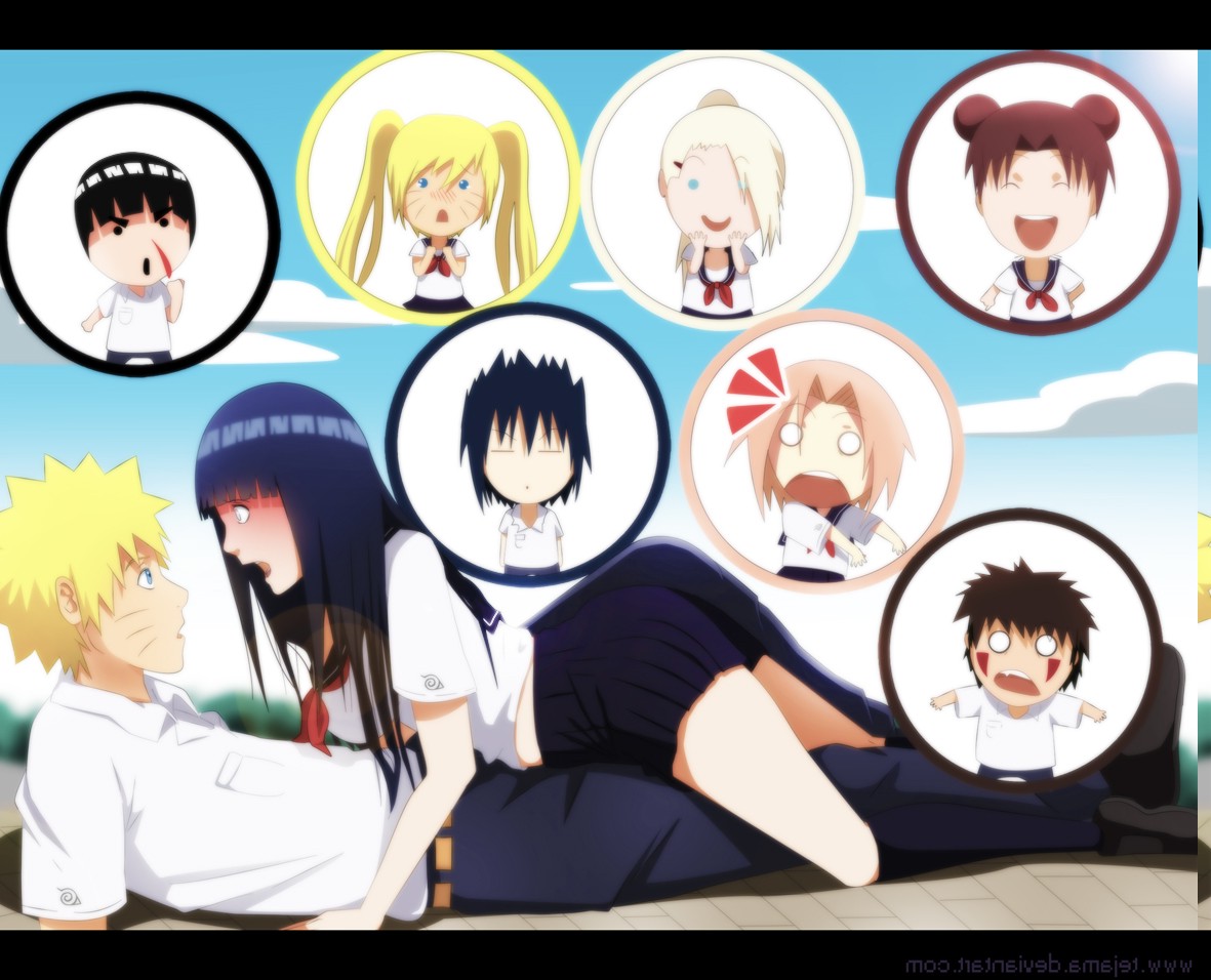 Naruto Shippuuden, Uzumaki Naruto, Hyuuga Hinata, Anime, Anime Girls