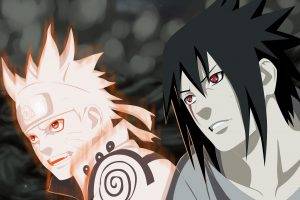 Naruto Shippuuden, Anime, Uchiha Sasuke, Uzumaki Naruto