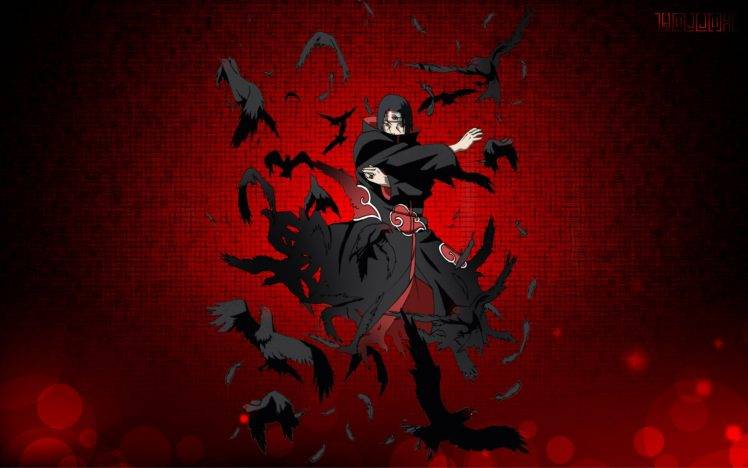 Naruto Shippuuden, Uchiha Itachi, Anime, Anime Boys, Akatsuki, Raven HD Wallpaper Desktop Background