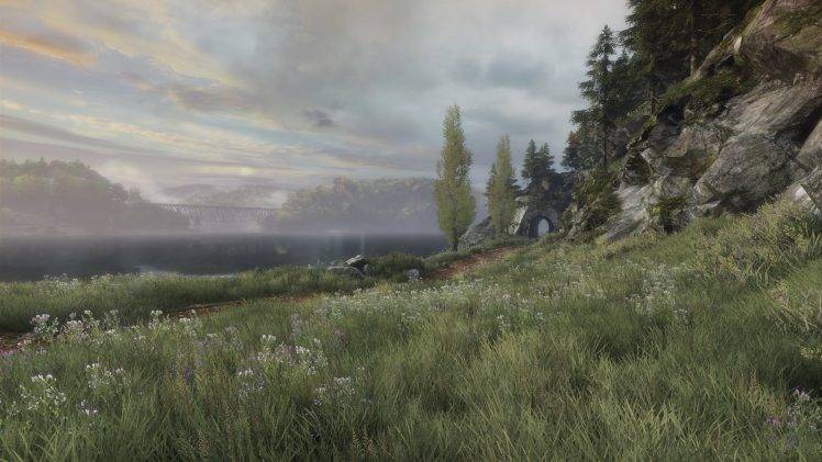 The Vanishing Of Ethan Carter, Video Games, Landscape, Road, Bridge, Lake HD Wallpaper Desktop Background