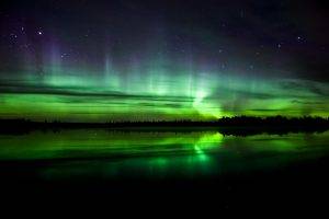 aurorae, Sky, Nature, Landscape, Reflection, Norway