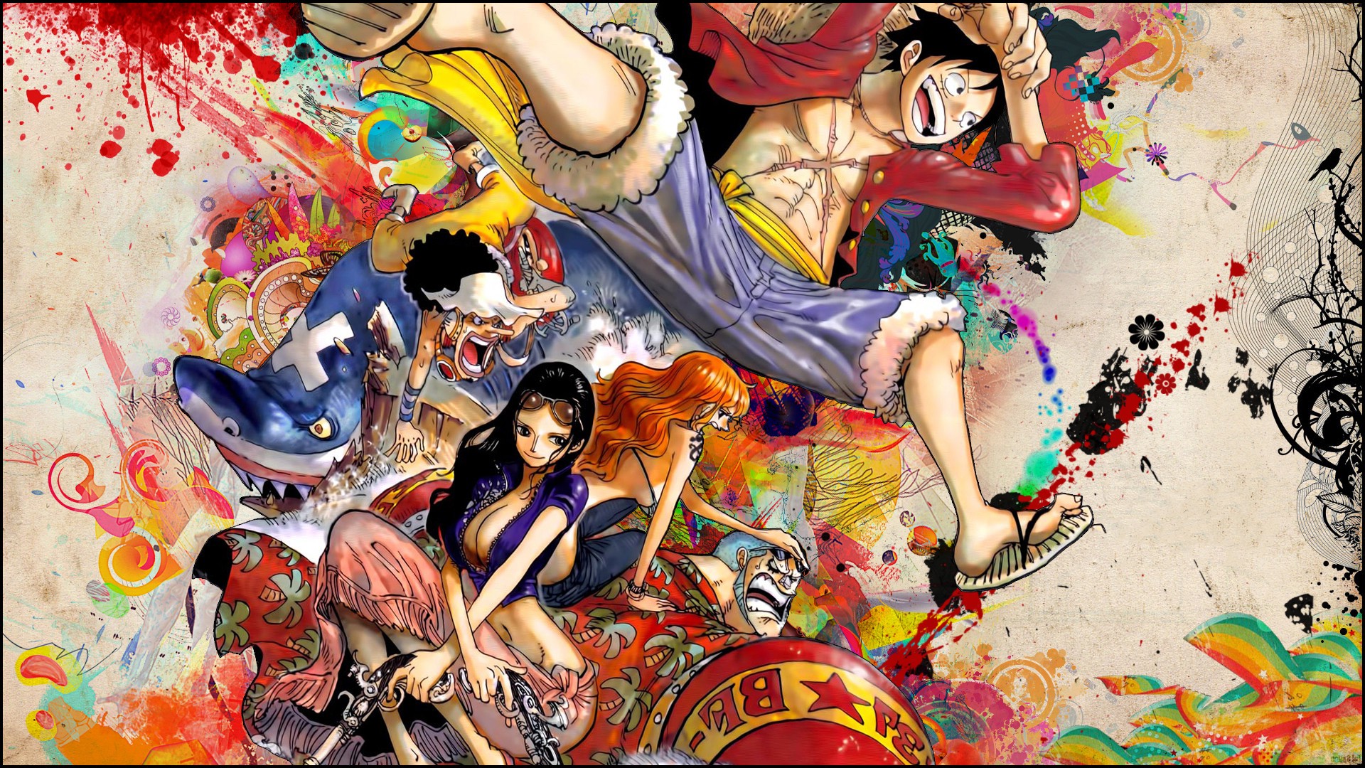 anime One  Piece  Monkey D Luffy Snyp Wallpapers  HD  
