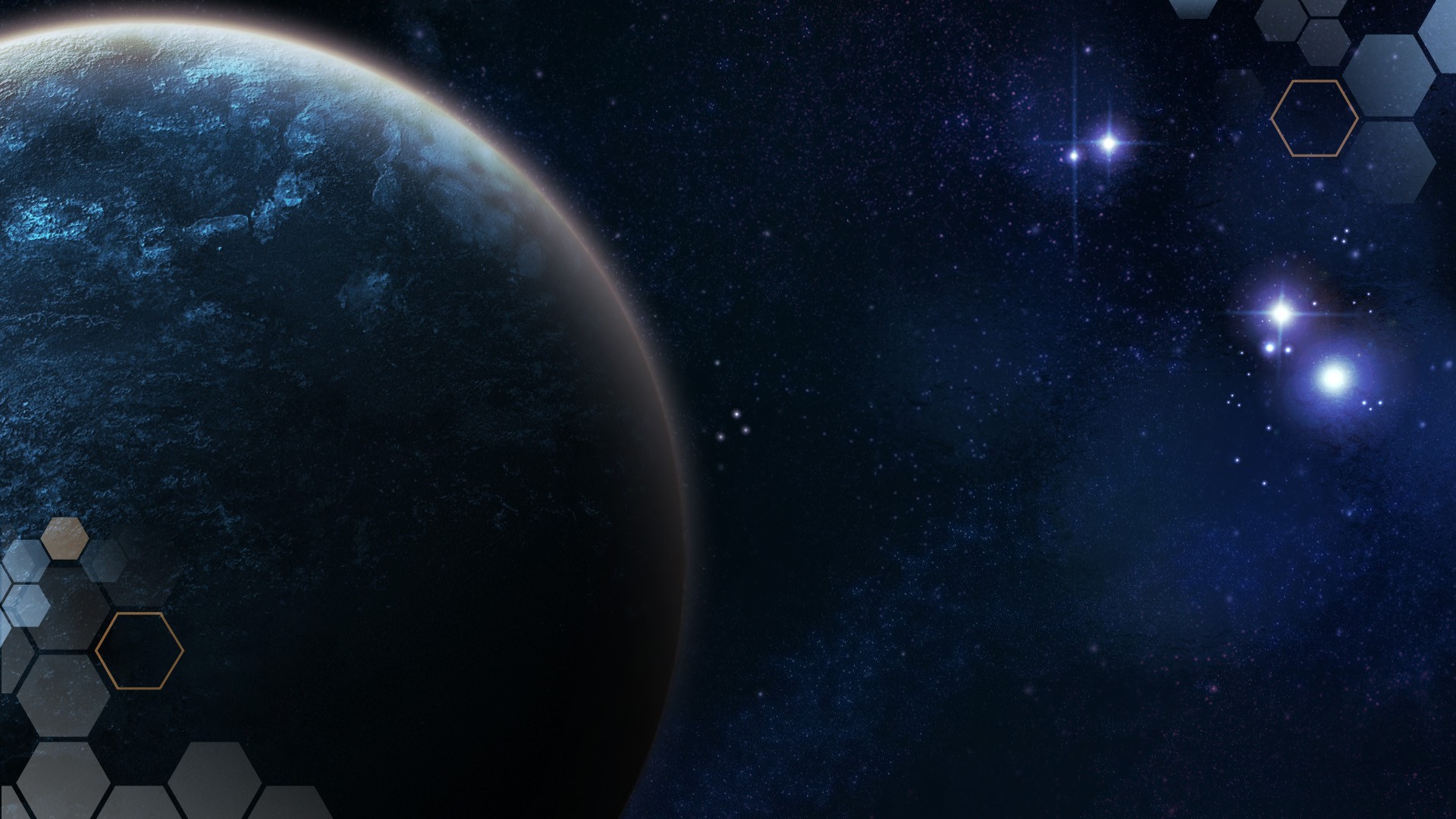 space, Planet, Abstract, Blue Wallpaper