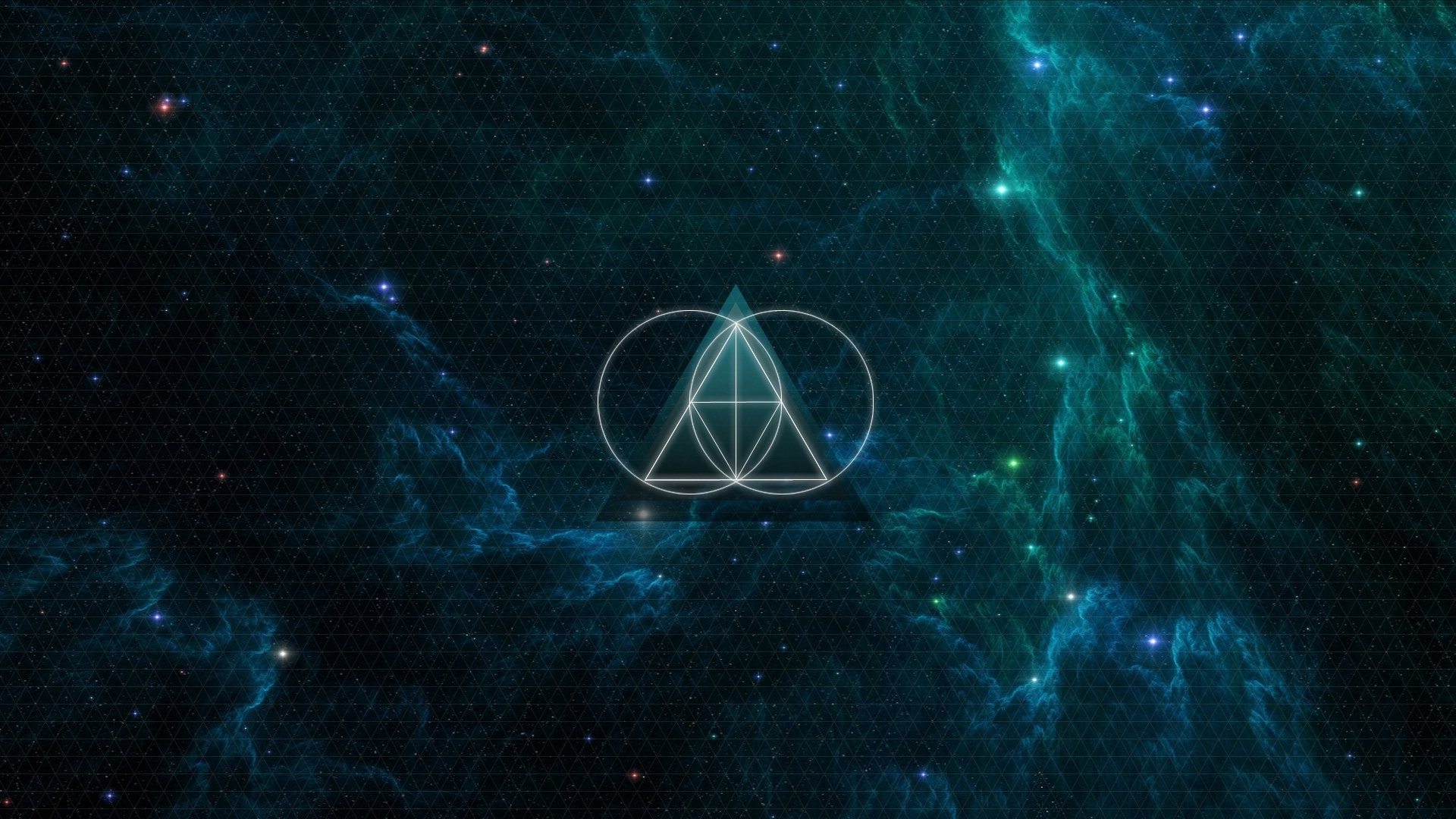 geometry, Sacred Geometry, Anime, Galaxy, The Glitch Mob Wallpaper