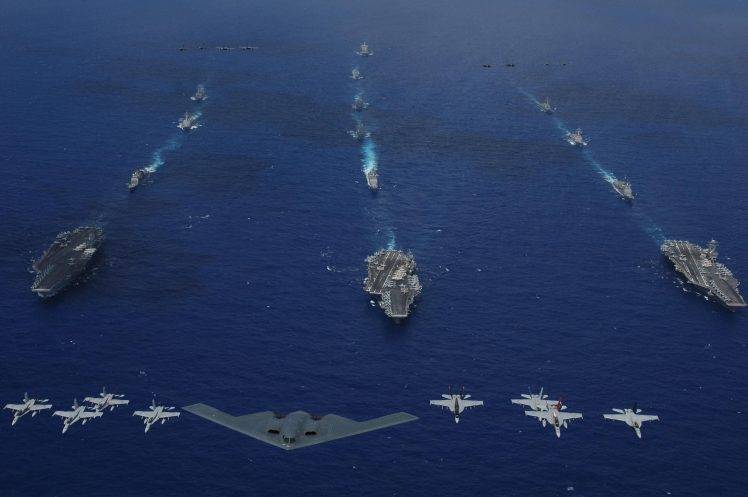 boat, Airplane, Military Aircraft, Sea, Fleet HD Wallpaper Desktop Background