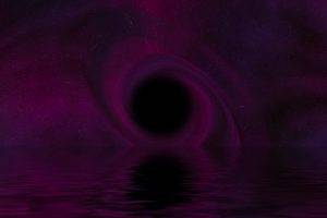 space, Abstract, Black Holes, Water, Reflection