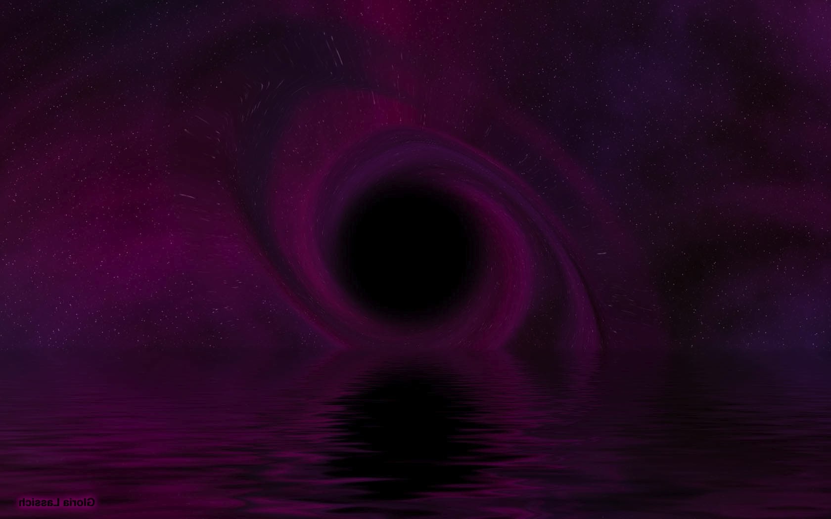 space, Abstract, Black Holes, Water, Reflection Wallpaper