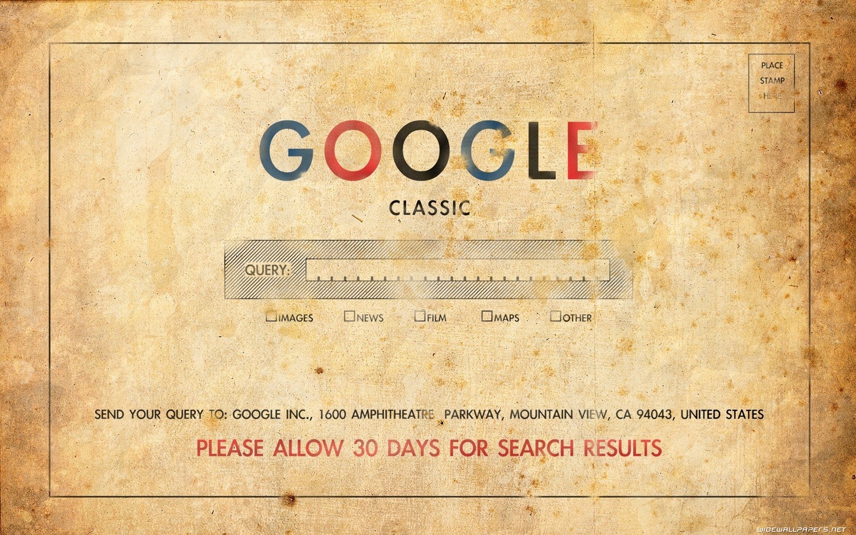 Google, Web Design, Vintage Wallpaper
