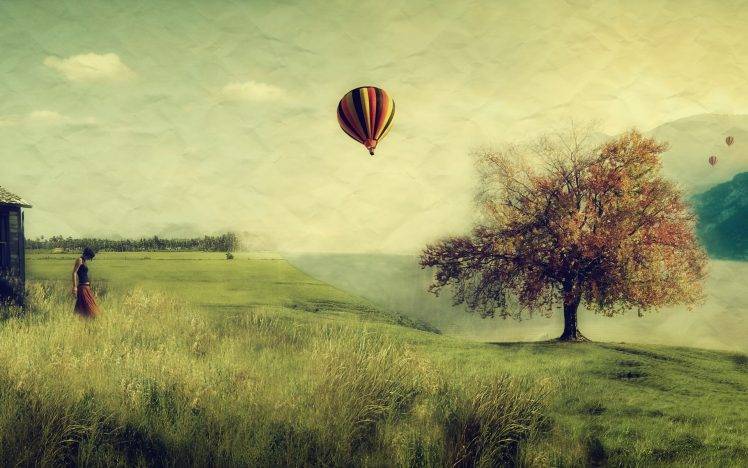 landscape, Hot Air Balloons HD Wallpaper Desktop Background