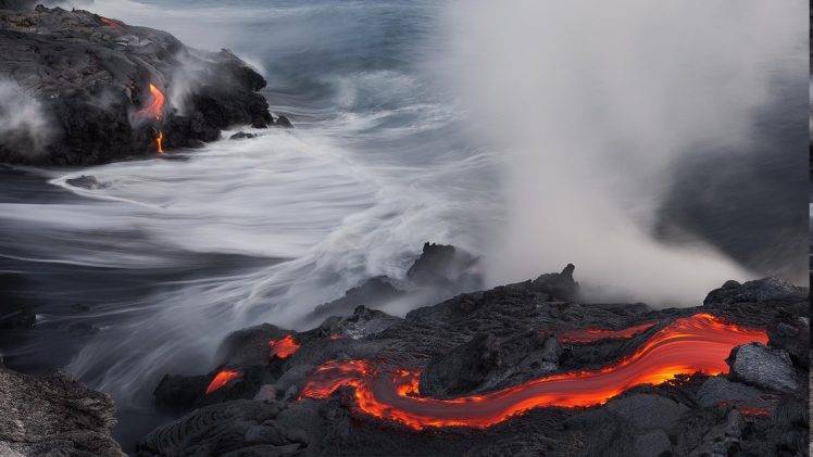 lava, Landscape, Water Wallpapers HD / Desktop and Mobile Backgrounds