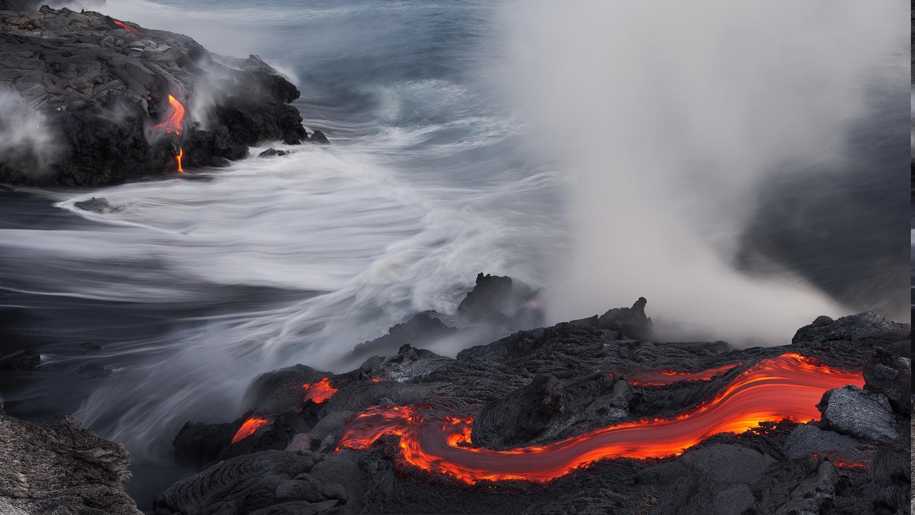 lava, Landscape, Water Wallpaper