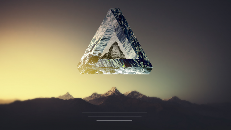 polyscape, Landscape, Penrose Triangle HD Wallpaper Desktop Background