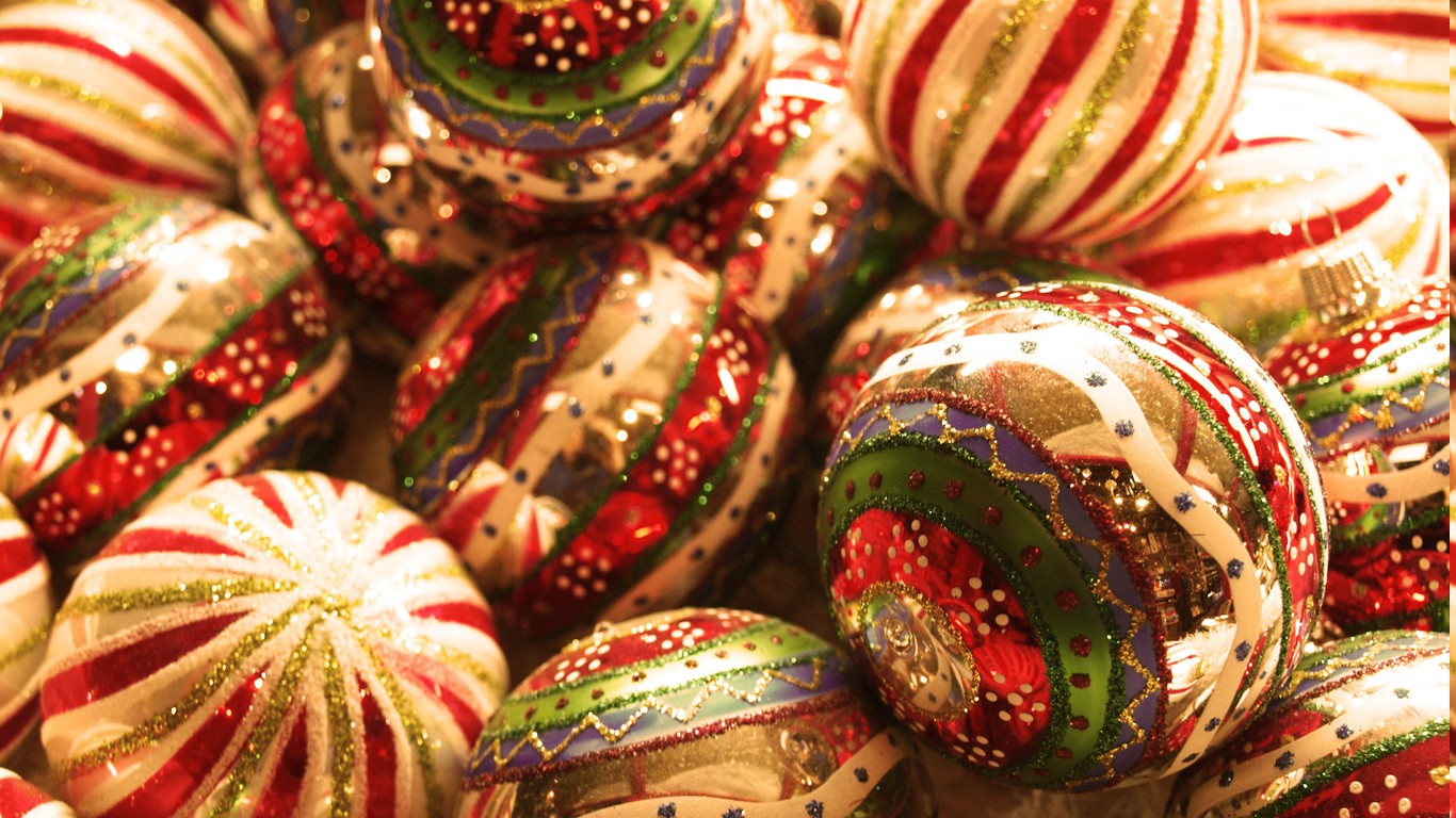 Christmas Ornaments, Decorations Wallpaper