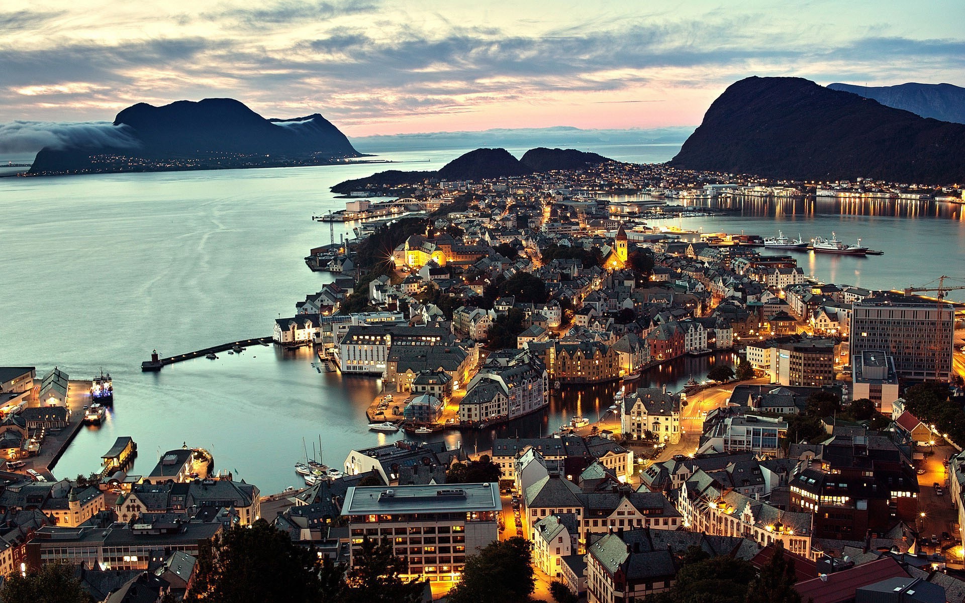 landscape, Ålesund Wallpapers HD / Desktop and Mobile Backgrounds