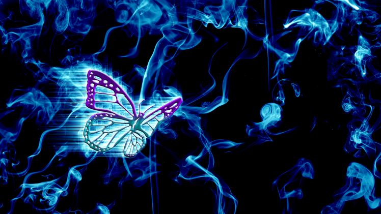 smoke, Butterfly, Artwork, Abstract HD Wallpaper Desktop Background