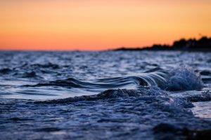 water, Waves, Landscape, Sea