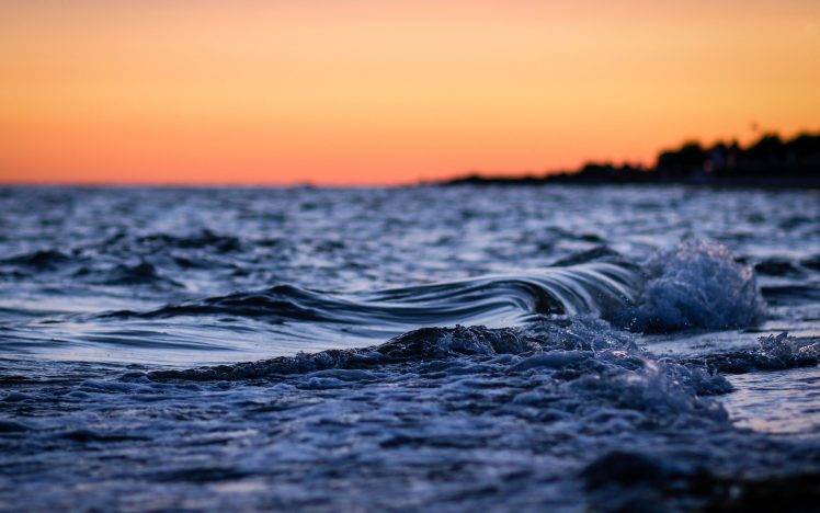 water, Waves, Landscape, Sea HD Wallpaper Desktop Background
