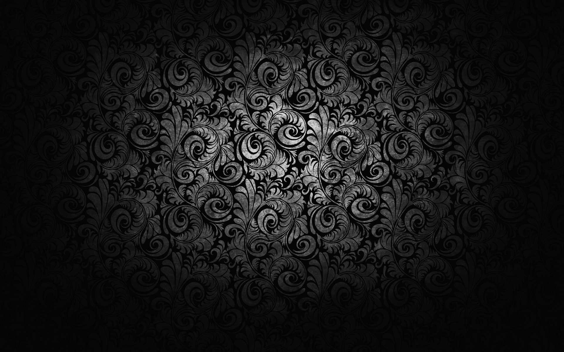 abstract, Flowers, Black Wallpaper