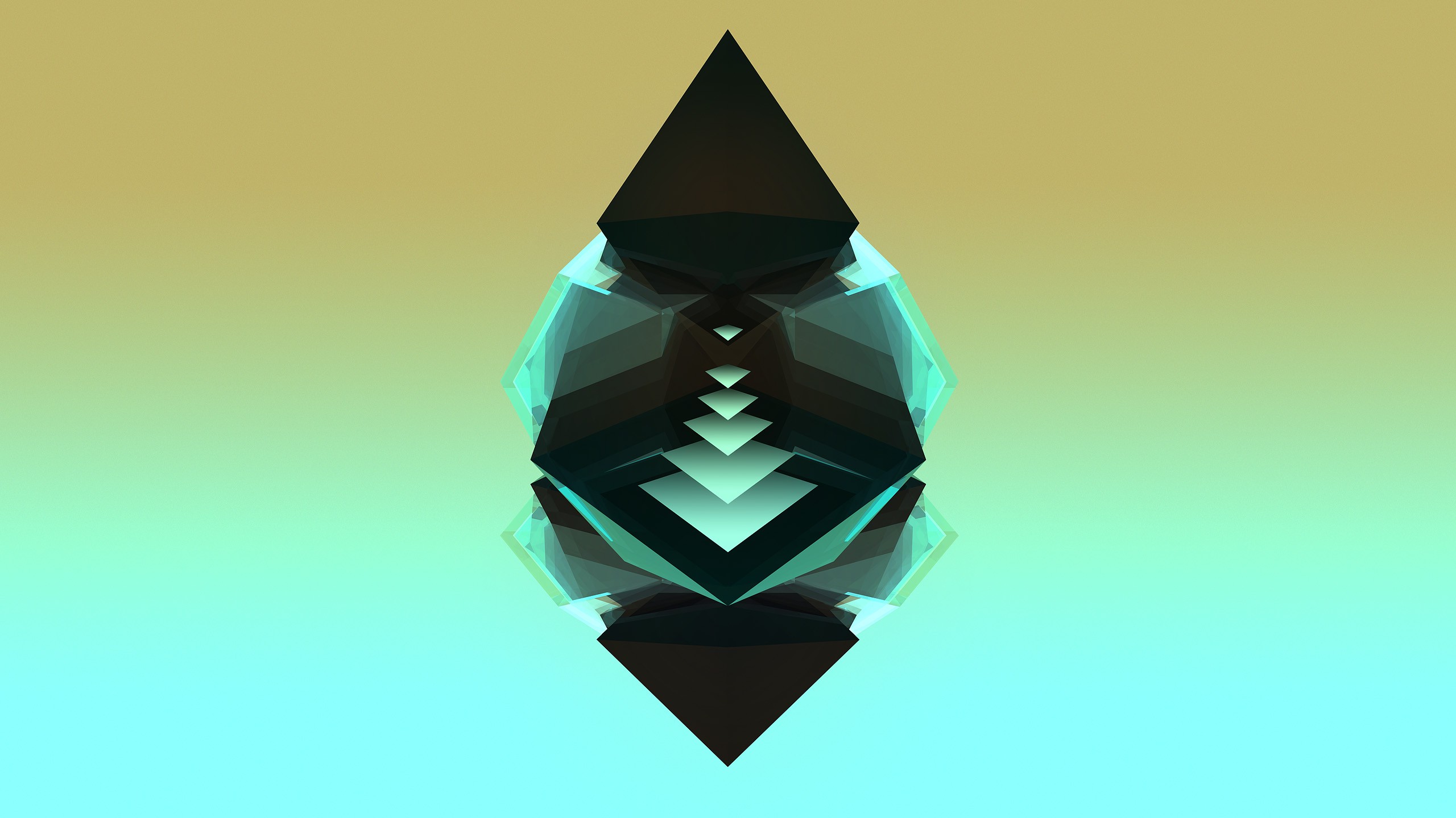 abstract, Justin Maller, Facets Wallpaper