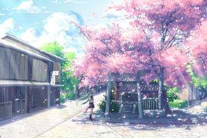 anime, Hatsune Miku, Vocaloid, Cherry Blossom