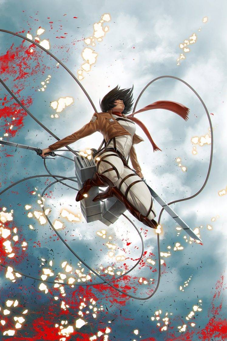 Mikasa Ackerman, Shingeki No Kyojin, Anime Girls HD Wallpaper Desktop Background