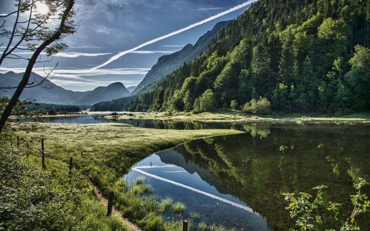nature, River, Mountain, Trees, Landscape HD Wallpaper Desktop Background