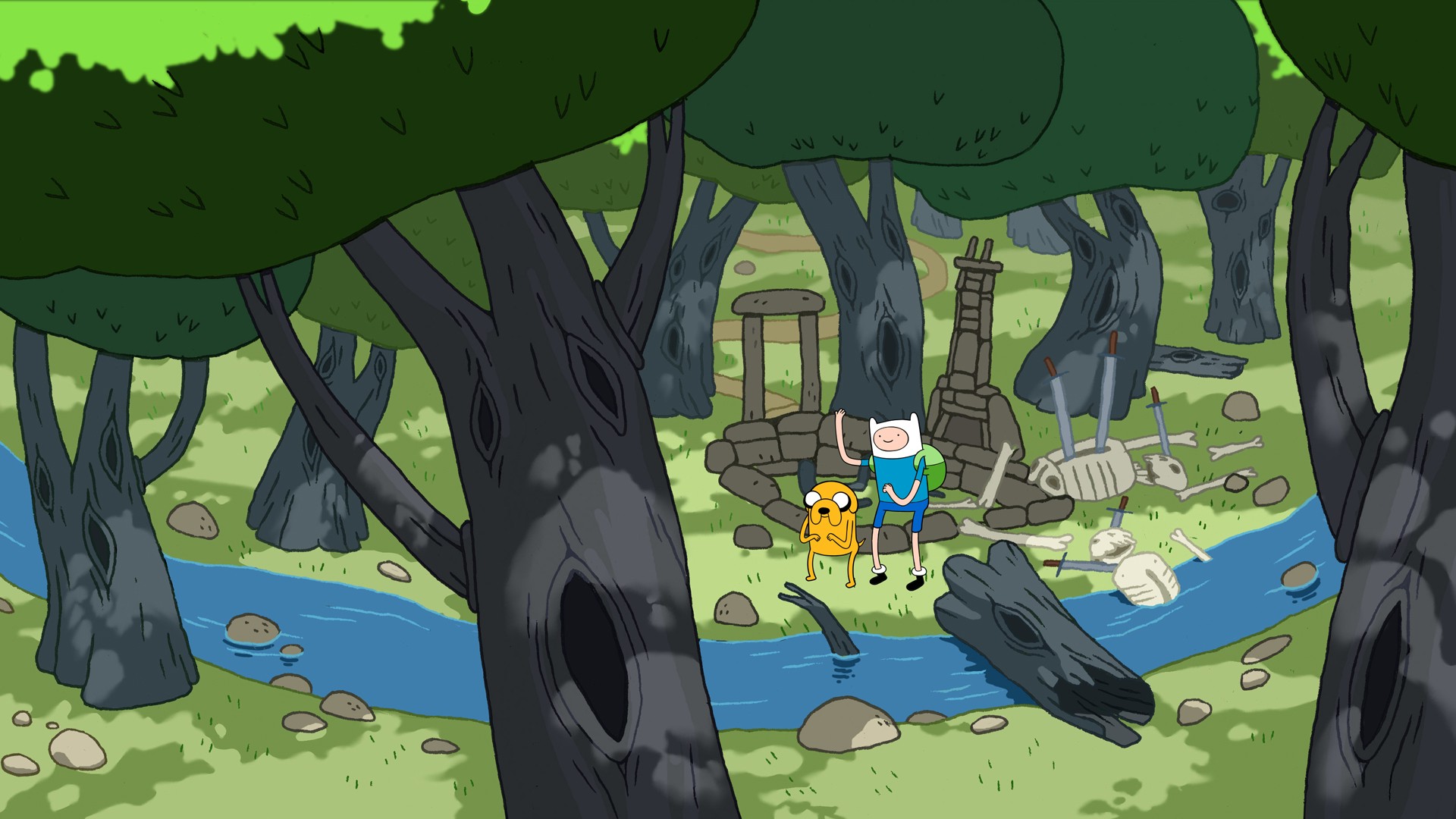 Adventure Time, Finn The Human, Jake The Dog, Landscape Wallpapers HD