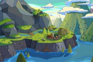 Adventure Time, Finn The Human, Jake The Dog, Landscape