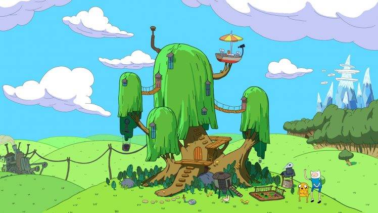Adventure Time, Finn The Human, Jake The Dog, Landscape HD Wallpaper Desktop Background