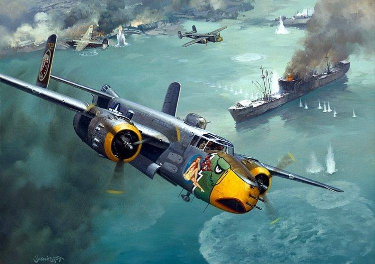military Aircraft, Aircraft, World War II, Mitchell, B 25 HD Wallpaper Desktop Background