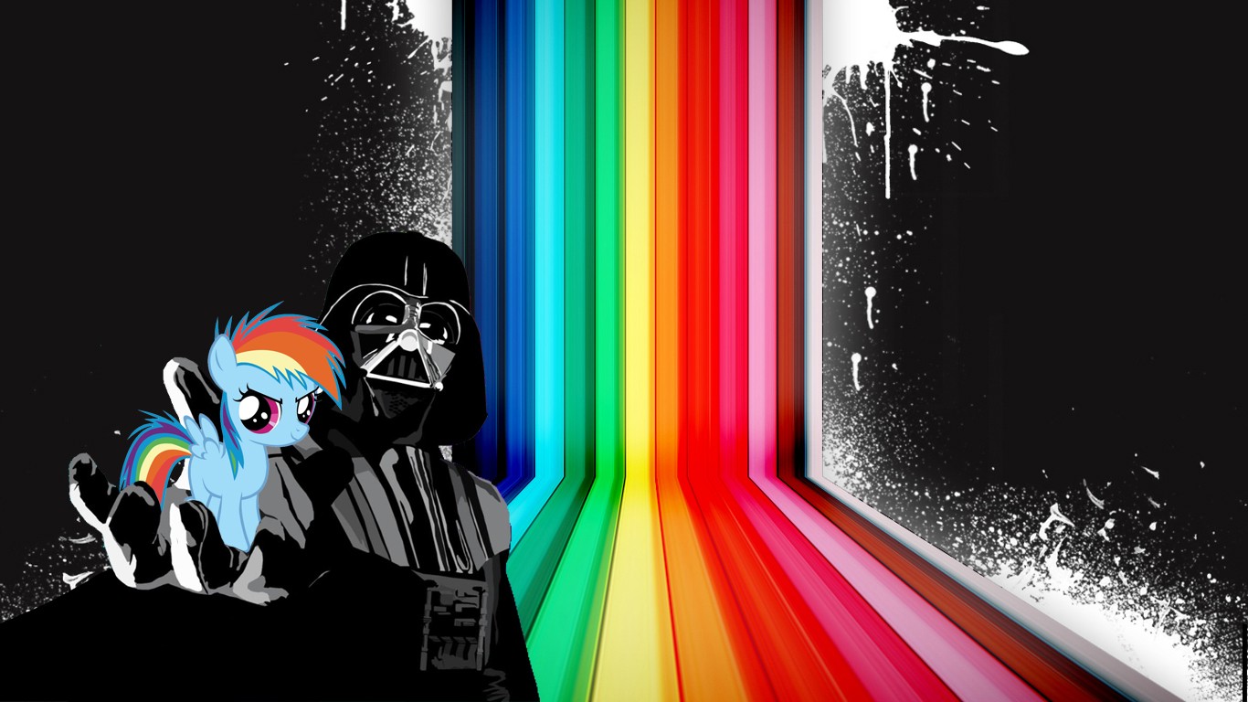 Rainbow Dash, Darth Vader, My Little Pony, Star Wars Wallpaper
