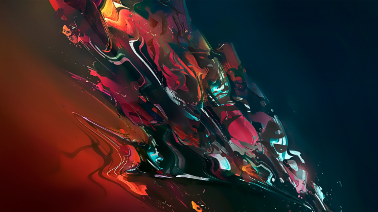 abstract, Digital Art, Melting, Colorful HD Wallpaper Desktop Background