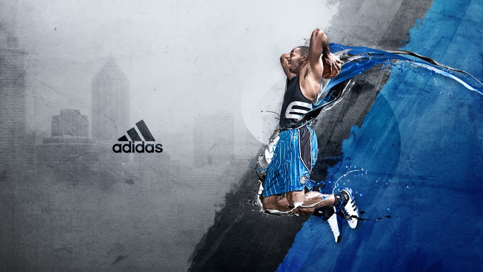 jumping, Basketball, Adidas Wallpaper