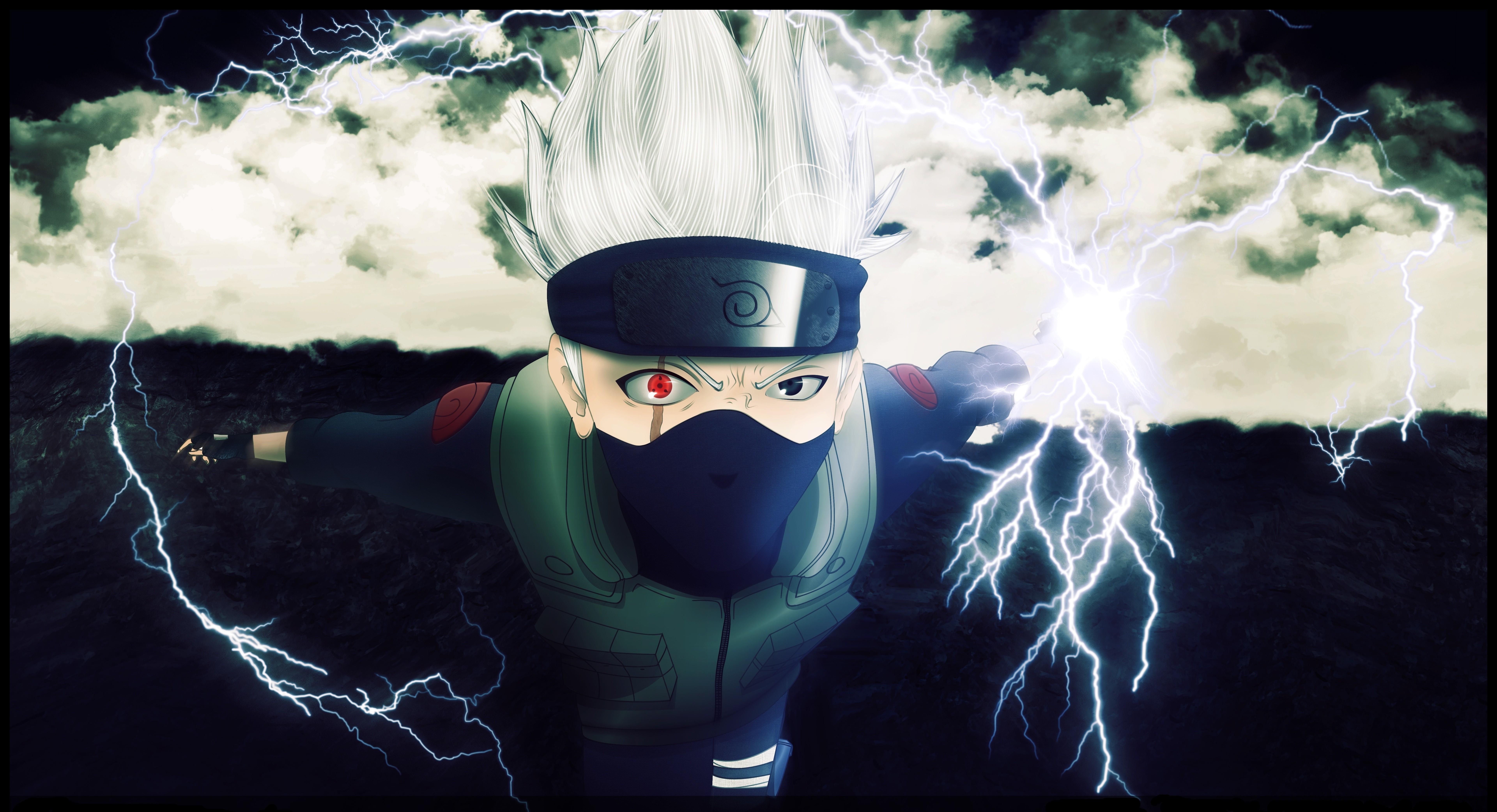Naruto Shippuuden, Hatake Kakashi, Anime, Lightning Wallpapers HD / Desktop and Mobile Backgrounds