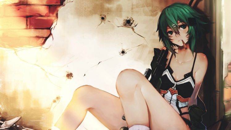 Asada Shino, Sword Art Online, Anime Girls HD Wallpaper Desktop Background
