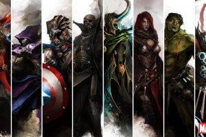 Arrow, Comics, Heroes, Medieval, Artwork, The Avengers, Iron Man, Hawkeye, Nick Fury, Black Widow, Anime, Thor, Loki, Captain America, Hulk, Panels