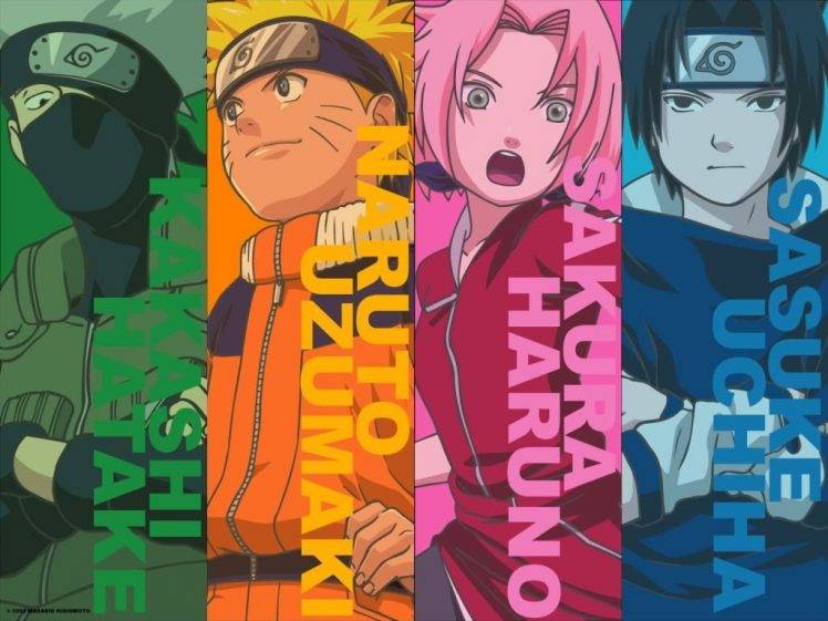 Naruto Shippuuden, Anime, Hatake Kakashi, Uzumaki Naruto, Haruno Sakura, Uchiha Sasuke, Panels HD Wallpaper Desktop Background