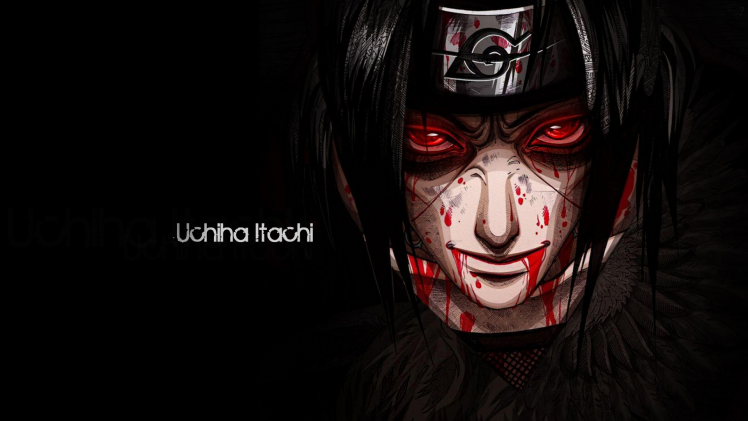 Naruto Shippuuden, Anime, Red Eyes, Blood HD Wallpaper Desktop Background