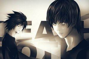 Anime, Death Note, Lawliet L, Light Yagami