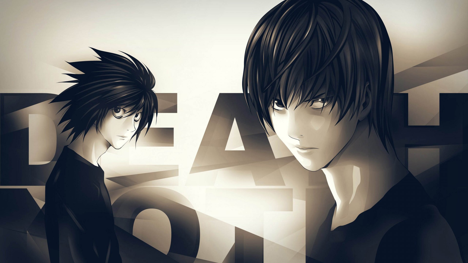 Anime, Death Note, Lawliet L, Light Yagami Wallpaper