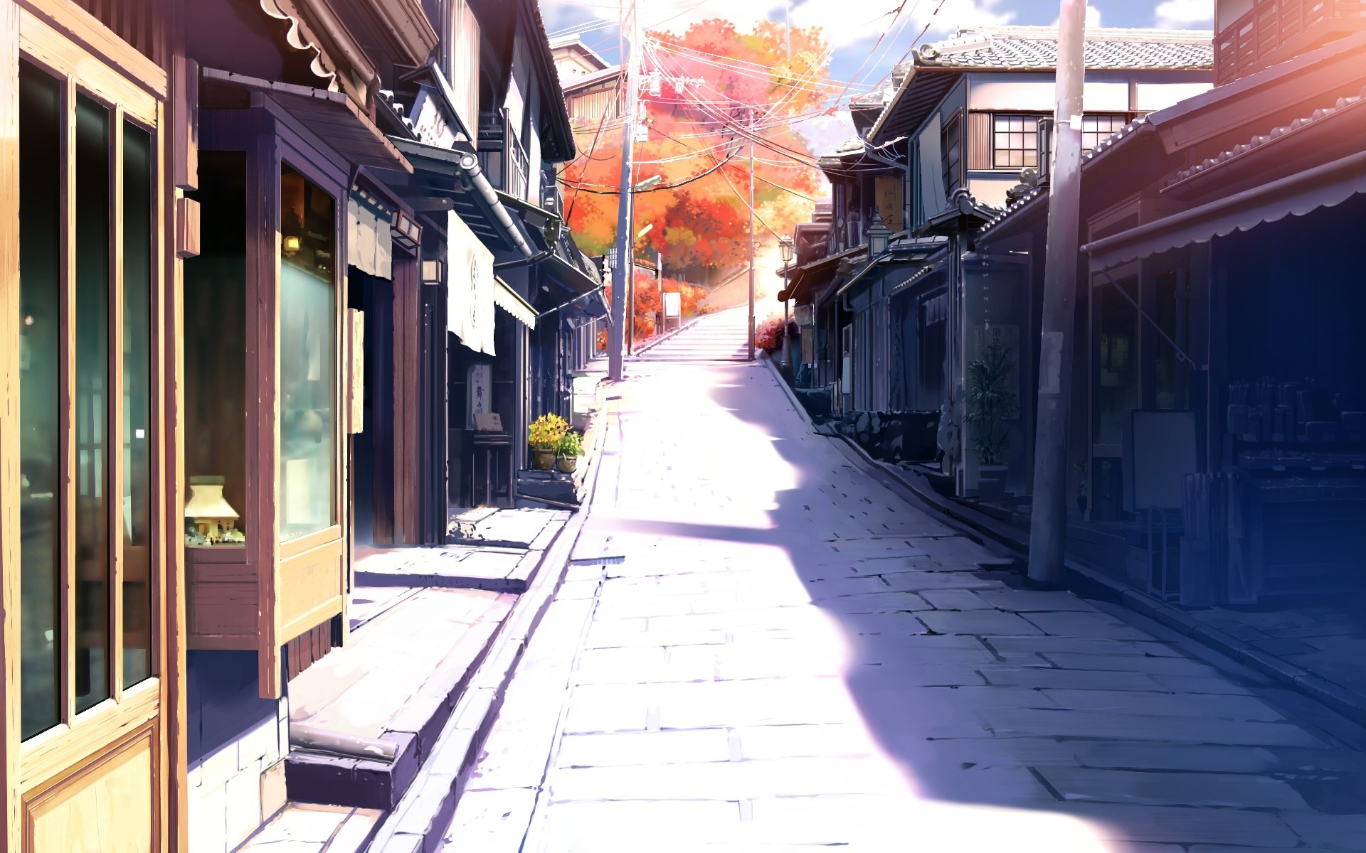 Anime, House, Japanies, Street Wallpaper