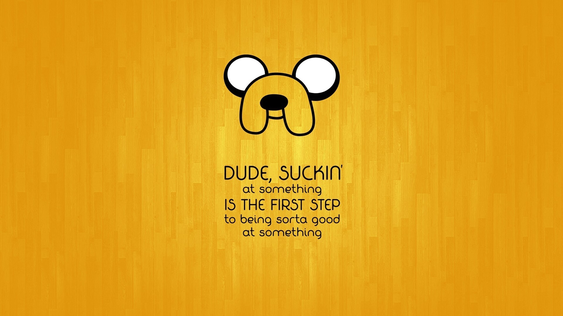 Anime, Yellow, Quote, Jake The Dog, Cartoon, Adventure Time Wallpapers
