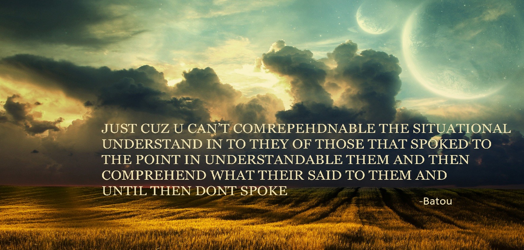 Quote, Landscape Wallpaper