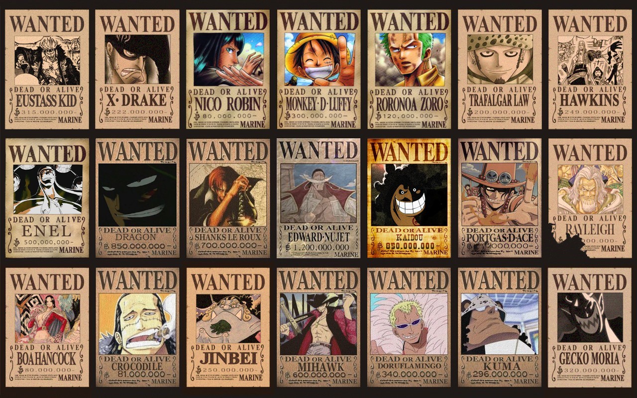 Wanted One Piece Anime Wallpapers Hd Desktop And Mobile Backgrounds