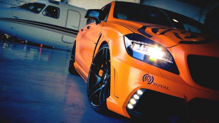 car, Orange, Mercedes Benz HD Wallpaper Desktop Background
